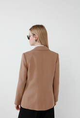 Kol Detaylı Camel Ceket